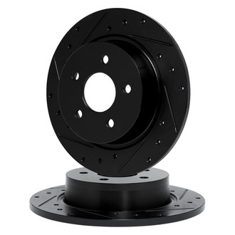 R1 Concepts® - eLINE Series™ Drilled and Slotted Front Brake Rotor Set