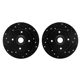 R1 Concepts® - Drilled and Slotted Rear Brake Rotor Set