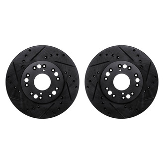 R1 Concepts® - Drilled and Slotted Front Brake Rotor Set