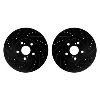 R1 Concepts® - Drilled and Slotted Front Brake Rotor Set