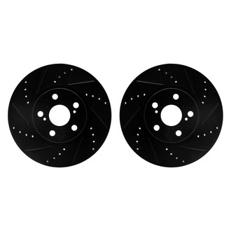 R1 Concepts® - Drilled and Slotted Front Brake Rotor Set