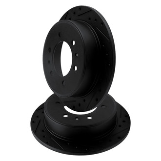 R1 Concepts® - Drilled and Slotted Front Brake Rotor Set