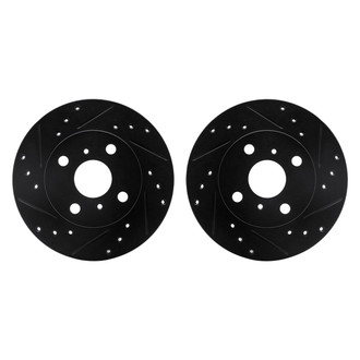 R1 Concepts® - Drilled and Slotted Front Brake Rotor Set