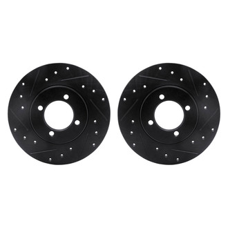 R1 Concepts® - Drilled and Slotted Front Brake Rotor Set