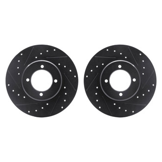 R1 Concepts® - Drilled and Slotted Front Brake Rotor Set