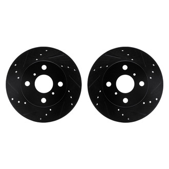 R1 Concepts® - Drilled and Slotted Front Brake Rotor Set