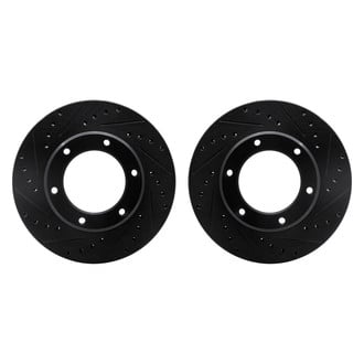 R1 Concepts® - Drilled and Slotted Front Brake Rotor Set