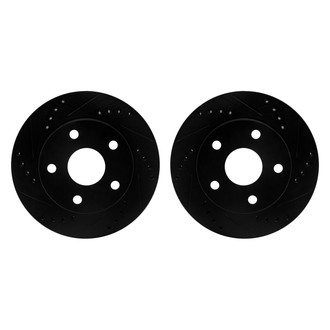 R1 Concepts® - Drilled and Slotted Front Brake Rotor Set