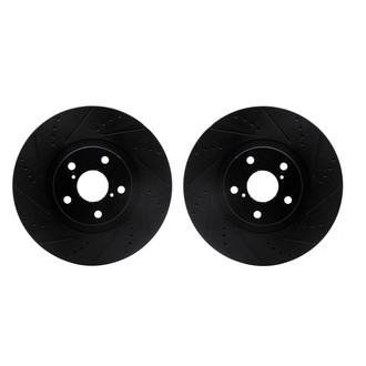 R1 Concepts® - Drilled and Slotted Front Brake Rotor Set