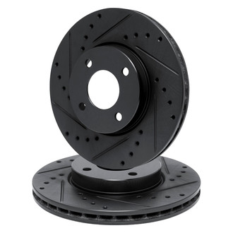 R1 Concepts® - eLINE Series™ Drilled and Slotted Rear Brake Rotor Set
