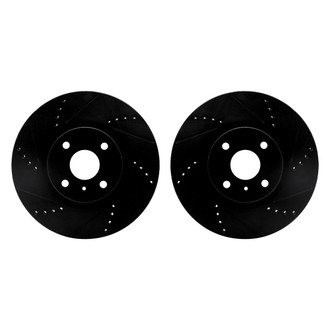 R1 Concepts® - Drilled and Slotted Front Brake Rotor Set