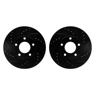 R1 Concepts® - Drilled and Slotted Front Brake Rotor Set