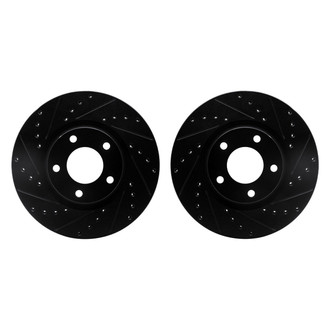 R1 Concepts® - Drilled and Slotted Front Brake Rotor Set