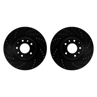 R1 Concepts® - Drilled and Slotted Front Brake Rotor Set