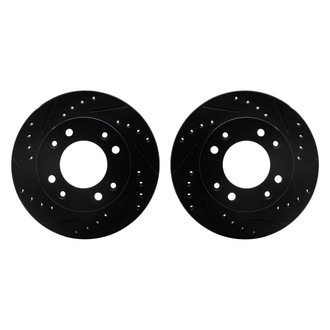 R1 Concepts® - Drilled and Slotted Front Brake Rotor Set