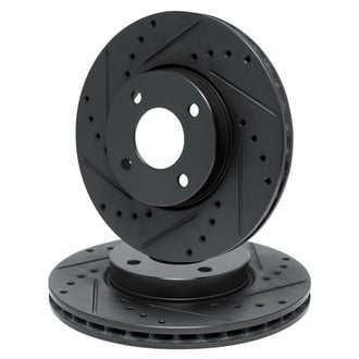R1 Concepts® - Drilled and Slotted Front Brake Rotor Set