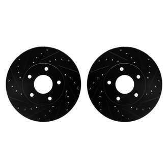R1 Concepts® - Drilled and Slotted Front Brake Rotor Set