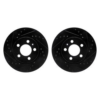 R1 Concepts® - Drilled and Slotted Front Brake Rotor Set