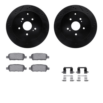R1 Concepts® - Drilled and Slotted Brake Kit with Performance Sport Pads