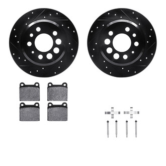 R1 Concepts® - Drilled and Slotted Brake Kit with Performance Sport Pads
