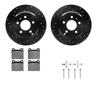 R1 Concepts® - Drilled and Slotted Brake Kit with Performance Sport Pads
