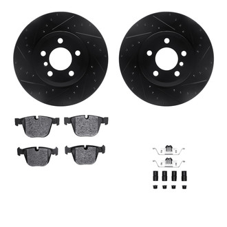 R1 Concepts® - Drilled and Slotted Brake Kit with Performance Sport Pads