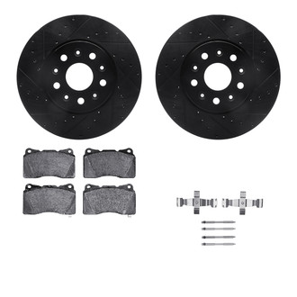 R1 Concepts® - Drilled and Slotted Brake Kit with Performance Sport Pads