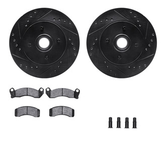 R1 Concepts® - Drilled and Slotted Front Brake Kit with Performance Sport Pads