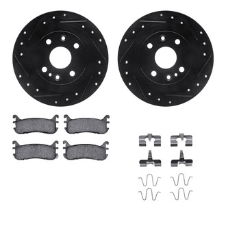 R1 Concepts® - Drilled and Slotted Brake Kit with Performance Sport Pads
