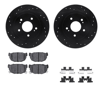 R1 Concepts® - Drilled and Slotted Brake Kit with Performance Sport Pads
