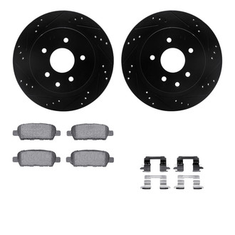 R1 Concepts® - Drilled and Slotted Brake Kit with Performance Sport Pads