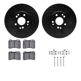 R1 Concepts® - Drilled and Slotted Brake Kit with Euro Ceramic Pads