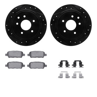 R1 Concepts® - Drilled and Slotted Brake Kit with Euro Ceramic Pads