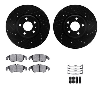 R1 Concepts® - Drilled and Slotted Brake Kit with Euro Ceramic Pads