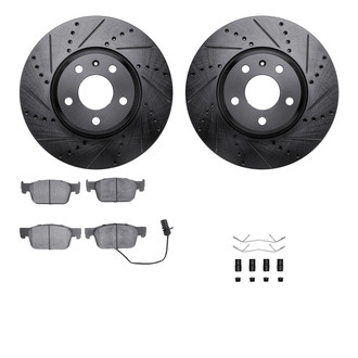 R1 Concepts® - Drilled and Slotted Brake Kit with Euro Ceramic Pads