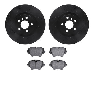 R1 Concepts® - Drilled and Slotted Brake Kit with Euro Ceramic Pads