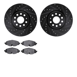 R1 Concepts® - Drilled and Slotted Brake Kit with Euro Ceramic Pads