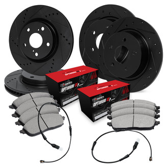 R1 Concepts® - Drilled and Slotted Brake Kit with Optimum OE Pads
