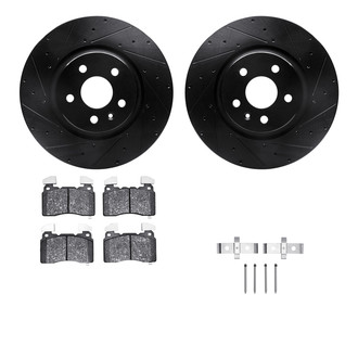 R1 Concepts® - Drilled and Slotted Brake Kit with Optimum OE Pads