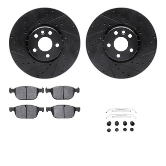 R1 Concepts® - Drilled and Slotted Brake Kit with Optimum OE Pads