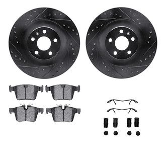 R1 Concepts® - Drilled and Slotted Rear Brake Kit with Optimum OE Pads