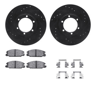 R1 Concepts® - Drilled and Slotted Brake Kit with Optimum OE Pads