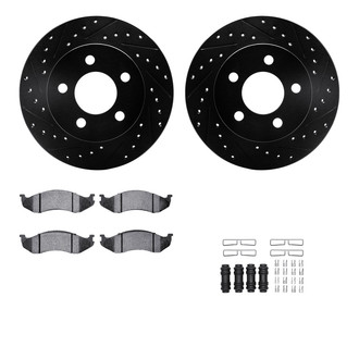 R1 Concepts® - Drilled and Slotted Brake Kit with Optimum OE Pads