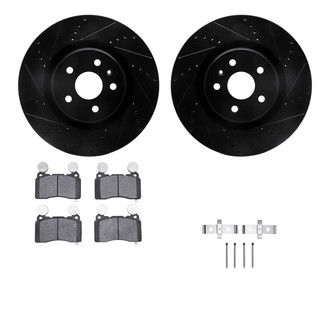 R1 Concepts® - Drilled and Slotted Brake Kit with Optimum OE Pads