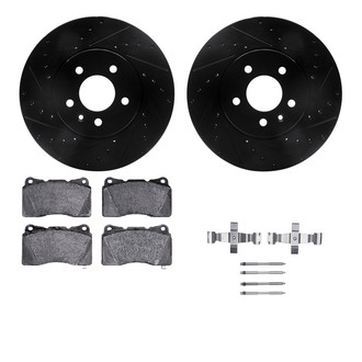 R1 Concepts® - Drilled and Slotted Brake Kit with Optimum OE Pads