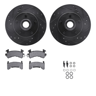 R1 Concepts® - Drilled and Slotted Brake Kit with Optimum OE Pads