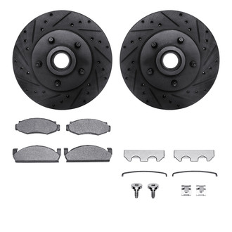 R1 Concepts® - Drilled and Slotted Brake Kit with Optimum OE Pads