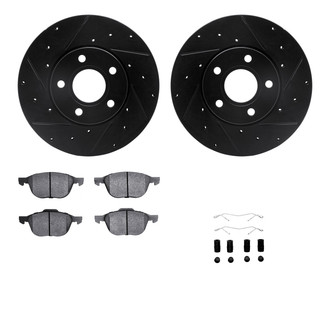 R1 Concepts® - Drilled and Slotted Brake Kit with Optimum OE Pads