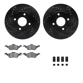 R1 Concepts® - Drilled and Slotted Brake Kit with Optimum OE Pads