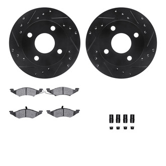 R1 Concepts® - Drilled and Slotted Brake Kit with Optimum OE Pads